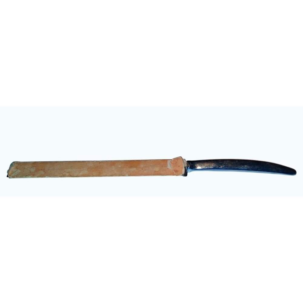 Vintage Curved Briddell Carvel USA  Knife Heavy Handle Large 15.5" Blade SHARP